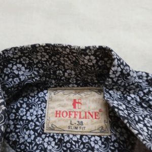 Printed Cotton Black Shirt For Boys
