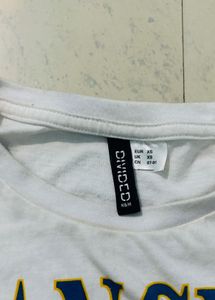 White Crop Tee