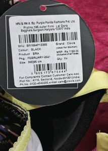 Clovia Bra Size 38E