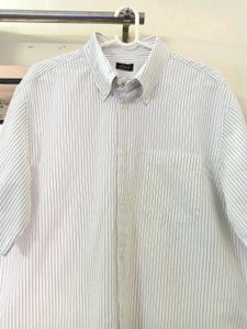 NEW BIANCHI Striped Half Sleeve Shirt