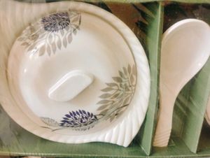 14 Pcs Floral Printed Bowls Set