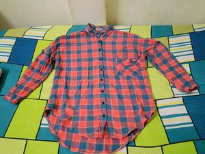 Oversized Chex Shirt