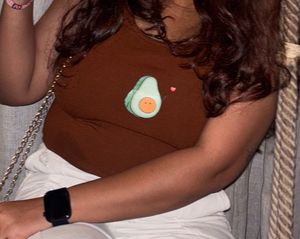 Brown Tank Top (Avacado Primt)