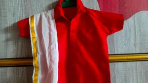 Red Shirt With Adjustable Pancha