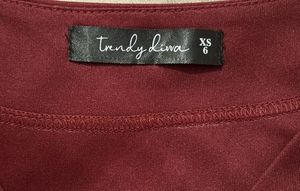 Maroon Wrap Maxi Dress