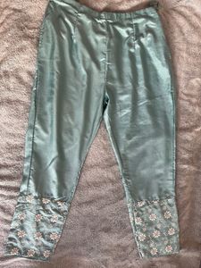Libas Light Blue Embroidered Trousers