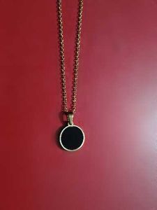 Gold & Black Circle Pendant