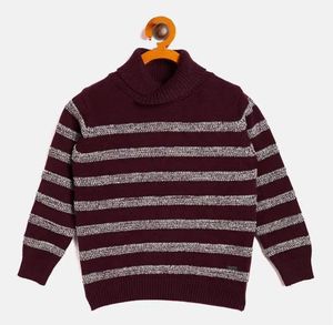 Striped Turtleneck Sweater