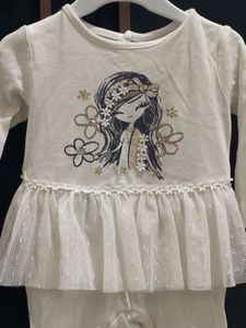 Cute Baby Romper with Character Print