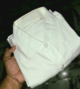 Tailor fit White Linen shirt