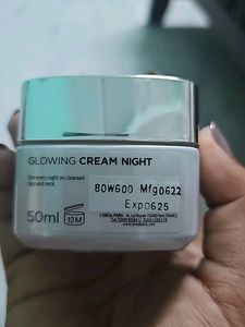 Loreal Paris Glowing Cream Night Routine