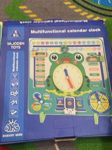 Educational Wooden Frog Clock