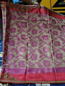 Pink &amp; Gold Sari