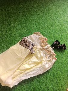 Ivory &amp; Gold Embroidered Skirt /Lehenga