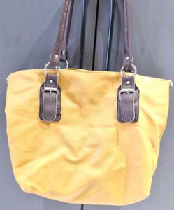 Mustard Yellow Full Size Tote Handbag
