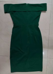 Green Off-Shoulder Dress