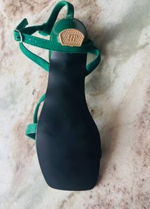 dark green heels