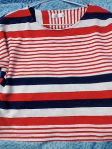 Striped Bell Sleeve Top