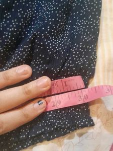 Cute Navy Blue Polka Dot Top,Size - M-L