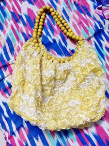 light weight yellow handbag