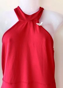 Red Halter neck dress