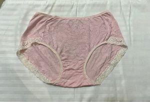 Pink Lace Trimmed Briefs 30-34