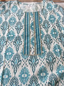Cotton Kurti With Plant