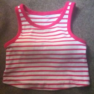 Striped Korean fitted  Tank Top