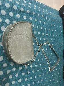 Vintage Green Croc Embossed Handbag