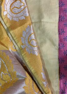 Yellow Embellished Saree