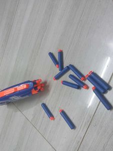 fibre gun with fiber and sponge bullets