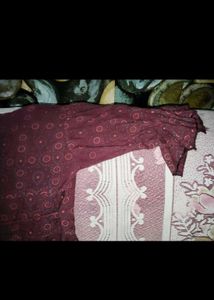 cords set Maroon Dress with Subtle Details