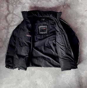Flion Black Double Zipper Puffer Jacket