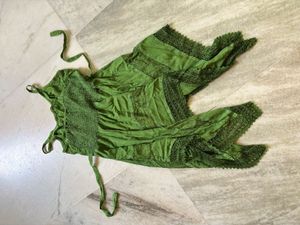 Green Fairycore Tank Dress