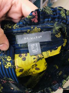 Primark Floral A-Line Mini Skirt – UK Size 10 / US