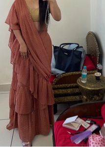 Rose Ruffle Ready To Wear Saree