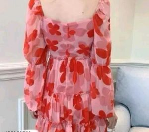 Floral Print Tiered Dress