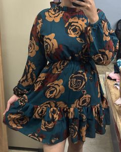 Green Floral Dress