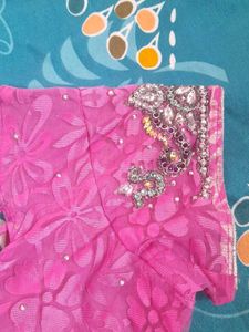 Fancy Saree With Stitched Blouse