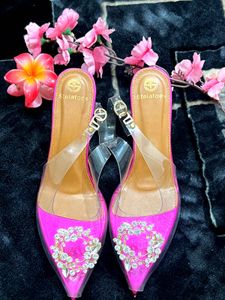 Stelatoes Pink Rhinestone Heels