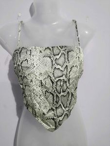 FOREVER 21 SNAKE PRINTED TOP
