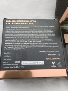 😱Manish Malhotra Eyeshadow Palette!!!