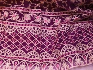 Beautiful Net Semi Stitched Gown With Dupatta