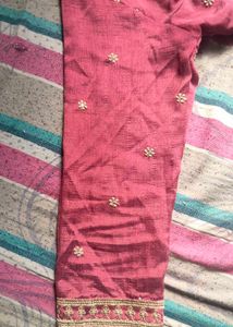 Elegant Pink Floral Kurta