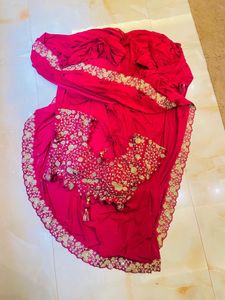 Drape Saree With Heavy Blouse