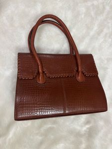 Vintage Brown Og Leather Handbag