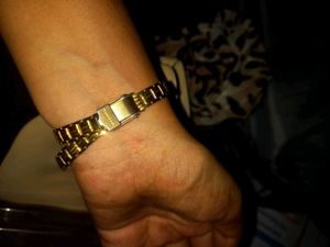 Sonata Gold Tone Watch