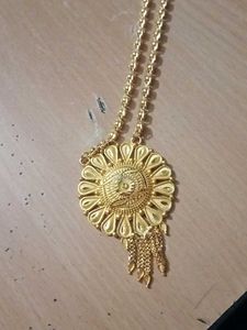 Gold-tone Pendant Necklace