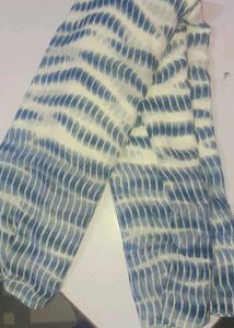 Saree With Zebra Print