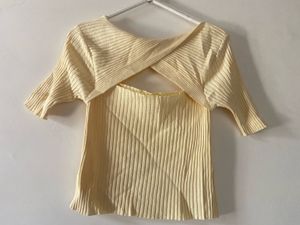 Yellow Crop Top